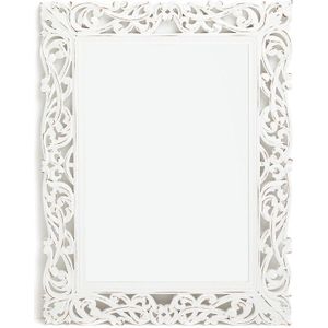 Gesculpteerde spiegel 58x76 cm, Ablanca LA REDOUTE INTERIEURS. Medium (mdf) materiaal. Maten é�én maat. Wit kleur
