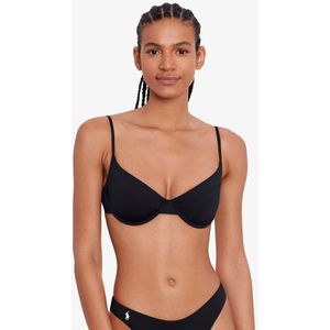 POLO RALPH LAUREN - Bikini-BH - Triangelmodel - Zwart - 83% Polyamide, 17% Elasthan