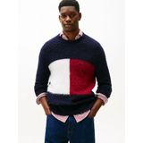 Tommy Hilfiger - ALPACA BLEND BIG FLAG CREW NECK - Gebreide Trui - Desert Sky