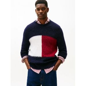 Tommy Hilfiger - ALPACA BLEND BIG FLAG CREW NECK - Gebreide Trui - Desert Sky