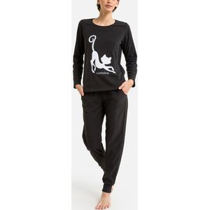 Catsline - Pyjama - Zwart - Microfleece - Polyester