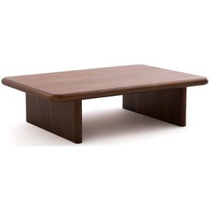 Salontafel in essenfineer, Curva LA REDOUTE INTERIEURS. Hout, medium (MDF) materiaal. Maten één maat. Kastanje kleur