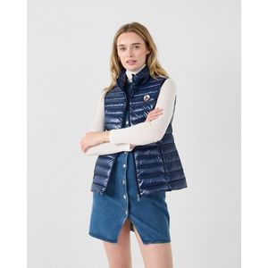 Bodywarmer, SEDA SHINY JOTT. Polyamide materiaal. Maten S. Blauw kleur