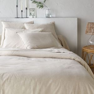 La Redoute Interieurs - Clara - Dekbedovertrek - Mêleebeige - Katoen Flanel