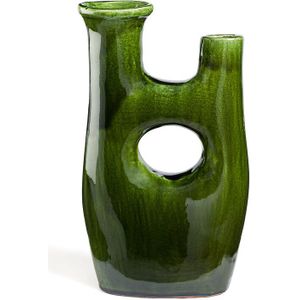 Decoratief terracotta voorwerp H29 cm, Makero LA REDOUTE INTERIEURS. Keramiek materiaal. Maten één maat. Groen kleur