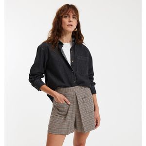 MARLÈNE LA REDOUTE COLLECTIONS - Denim Overhemd - Zwart - Puur Katoen