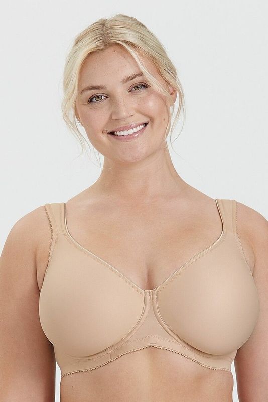 Miss Mary of Sweden - T-shirt Beha - Beige - Ongewatteerde Brede Rug - Seamless - 85D