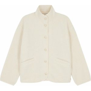 Gebreide jas met opstaande kraag, ZLAVINA DES PETITS HAUTS. Wol materiaal. Maten 0(XS). Beige kleur