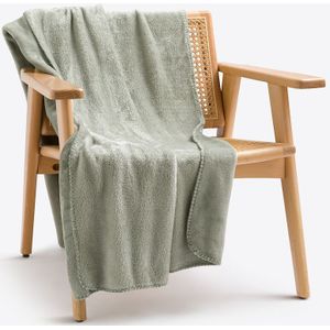 Maxine - Fleece Plaid - Grijsgroen - Gerecycled Polyester