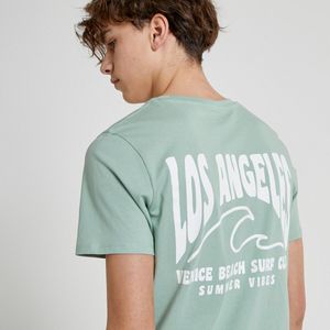 T-shirt met korte mouwen LA REDOUTE COLLECTIONS. Katoen materiaal. Maten XXXS. Groen kleur