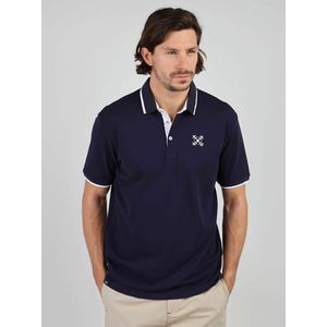 OXBOW - Polo - Marineblauw - Korte Mouwen - Piquékatoen