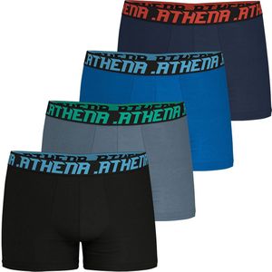 Set van 4 boxershorts My Petit Prix ATHENA. Katoen materiaal. Maten 3XL. Zwart kleur