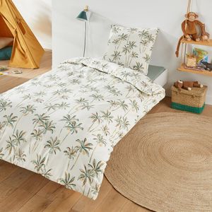 Denham - Bedset - Palmboomprint - Katoen