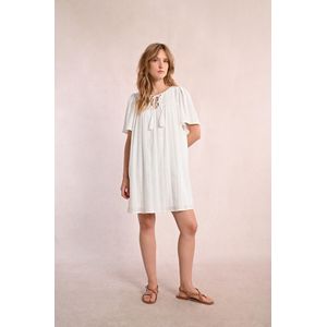 MOLLY BRACKEN - Korte Jurk - Wit - Korte Mouwen