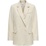 Only - Lange Blazer - Beige - Polyester