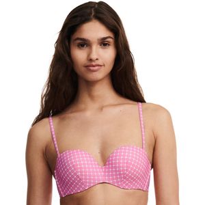 PASSIONATA - Jaia - Bandeau Bikini-BH - Roze - Stippenprint - 72% Polyamide