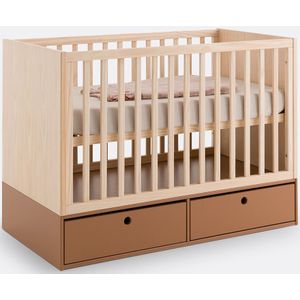 Bloky - Babybed - Beige - Grenen - Met Opberglades