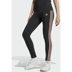 Legging LOUNGEWEAR Essentials 3-Stripes ADIDAS SPORTSWEAR. Katoen materiaal. Maten XS. Zwart kleur