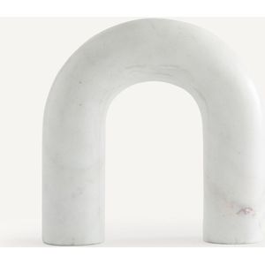Witte marmeren boog voorwerp, Scafi AM.PM. Marmer materiaal. Maten één maat. Wit kleur