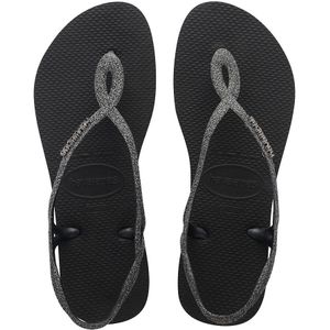 Sandalen in rubber met platte hak HAVAIANAS. Rubber materiaal. Maten 41/42. Zwart kleur