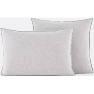 La Redoute Interieurs - Clara - Kussensloop - Mêleegrijs - Katoen Flanel