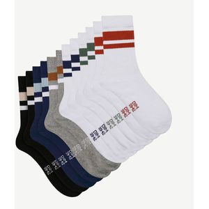 Set van 6 paar sokken in sportstijl DIM. Katoen materiaal. Maten 43/46. Multicolor kleur