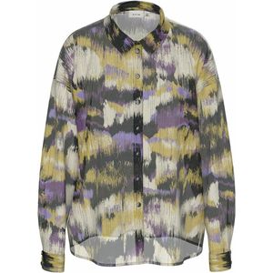 Bedrukt hemd VILA. Polyester materiaal. Maten 36 FR - 34 EU. Violet kleur