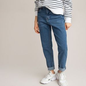 Mom jeans LA REDOUTE COLLECTIONS. Denim materiaal. Maten 10 jaar - 138 cm. Blauw kleur