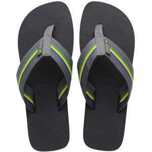 Slippers Urban Brasil HAVAIANAS. Polyester materiaal. Maten 45/46. Zwart kleur