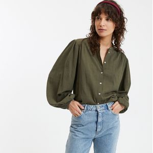 LISE LA REDOUTE COLLECTIONS - Oversized Shirt - Kakigroen - Katoen