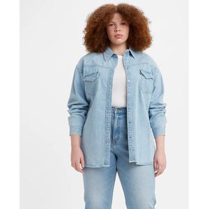 Jeanshemd, Dorsey XL Western LEVI’S PLUS. Denim materiaal. Maten 48/50 FR - 46/48 EU. Blauw kleur