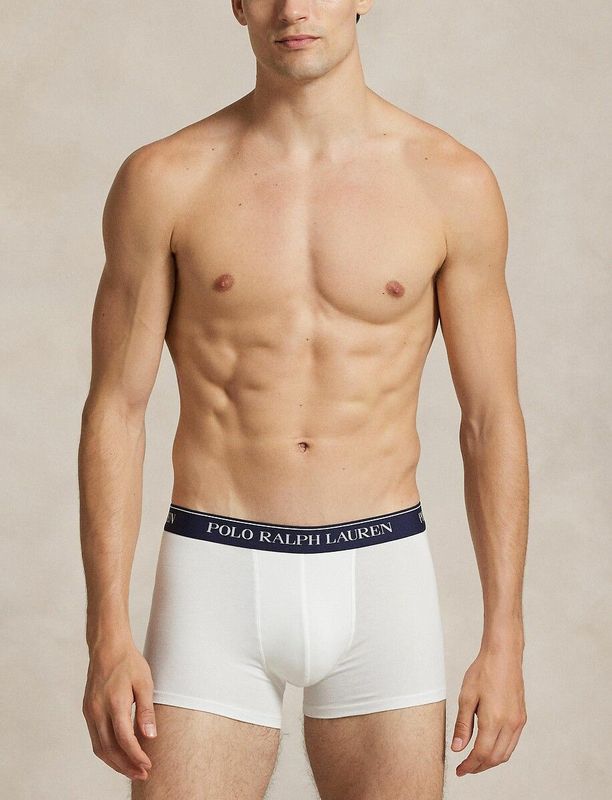 POLO RALPH LAUREN - Set van 3 Boxershorts - Blauw - Katoen