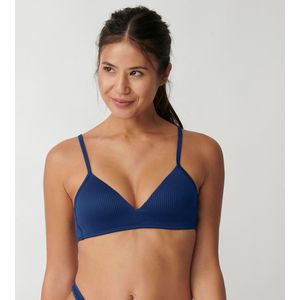 Triangel bikini-BH Dottyback SLOGGI.  materiaal. Maten M. Blauw kleur