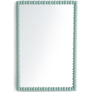 Spiegel in gelakt hevea 61,5x 91,5 cm, Lomia LA REDOUTE INTERIEURS. Licht hout materiaal. Maten één maat. Groen kleur