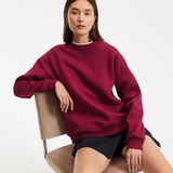 LA REDOUTE COLLECTIONS - Sweater - Bordeaux Rood - Katoen