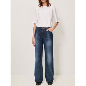 Sessùn - VEGA - Rechte Jeans - Blauw - Denim Materiaal