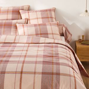 La Redoute Intérieurs - Dollon - Dekbedovertrek - Roze - Katoenen Flanel - 240 x 220 cm