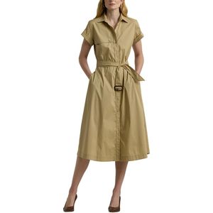 Jurk in knielengte INDRAY LAUREN RALPH LAUREN. Katoen materiaal. Maten 38 FR - 36 EU. Beige kleur