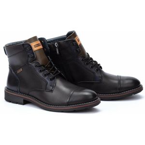 Leren bottines met veters York PIKOLINOS. Leer materiaal. Maten 44. Grijs kleur