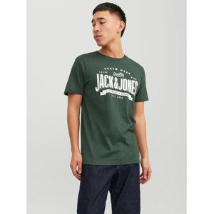 T-shirt met ronde hals jjelogo JACK & JONES. Katoen materiaal. Maten S. Groen kleur