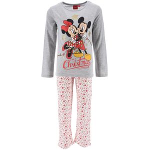 Pyjama Kerstmis Minnie MINNIE MOUSE. Katoen materiaal. Maten 8 jaar - 126 cm. Grijs kleur