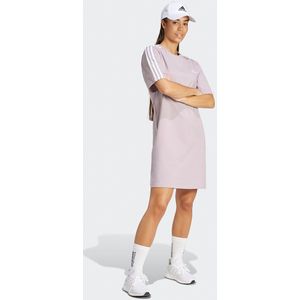 T-shirt-jurk boyfriend Essentials 3-Stripes ADIDAS SPORTSWEAR. Katoen materiaal. Maten XL. Roze kleur