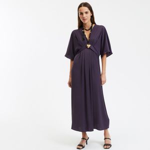 LA REDOUTE COLLECTIONS - Uitlopende Lange Jurk - Violet - Polyester
