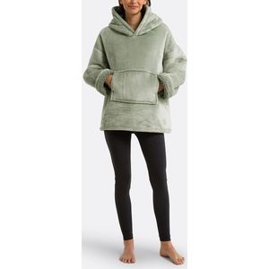 Javi - Plaid Fleece Sweater - Grijsgroen - 100% Gerecycled Polyester