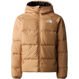 Omkeerbare donsjas met kap THE NORTH FACE. Polyester materiaal. Maten 6 jaar - 114 cm. Kastanje kleur