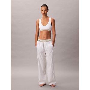 CALVIN KLEIN UNDERWEAR - Pyjamabroek - Wit - Katoen Popeline
