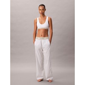 CALVIN KLEIN UNDERWEAR - Pyjamabroek - Wit - Katoen Popeline
