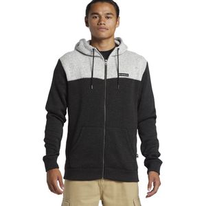 Zip-up hoodie KELLER QUIKSILVER. Polyester materiaal. Maten L. Zwart kleur