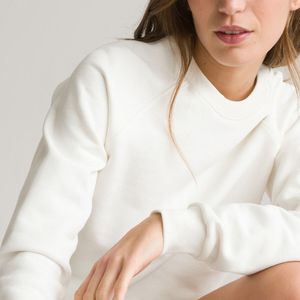 Sweater LA REDOUTE COLLECTIONS. Katoen materiaal. Maten XS. Wit kleur