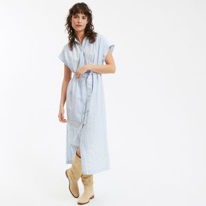 LA REDOUTE COLLECTIONS - Lange Hemdjurk - Blauw - Linnen